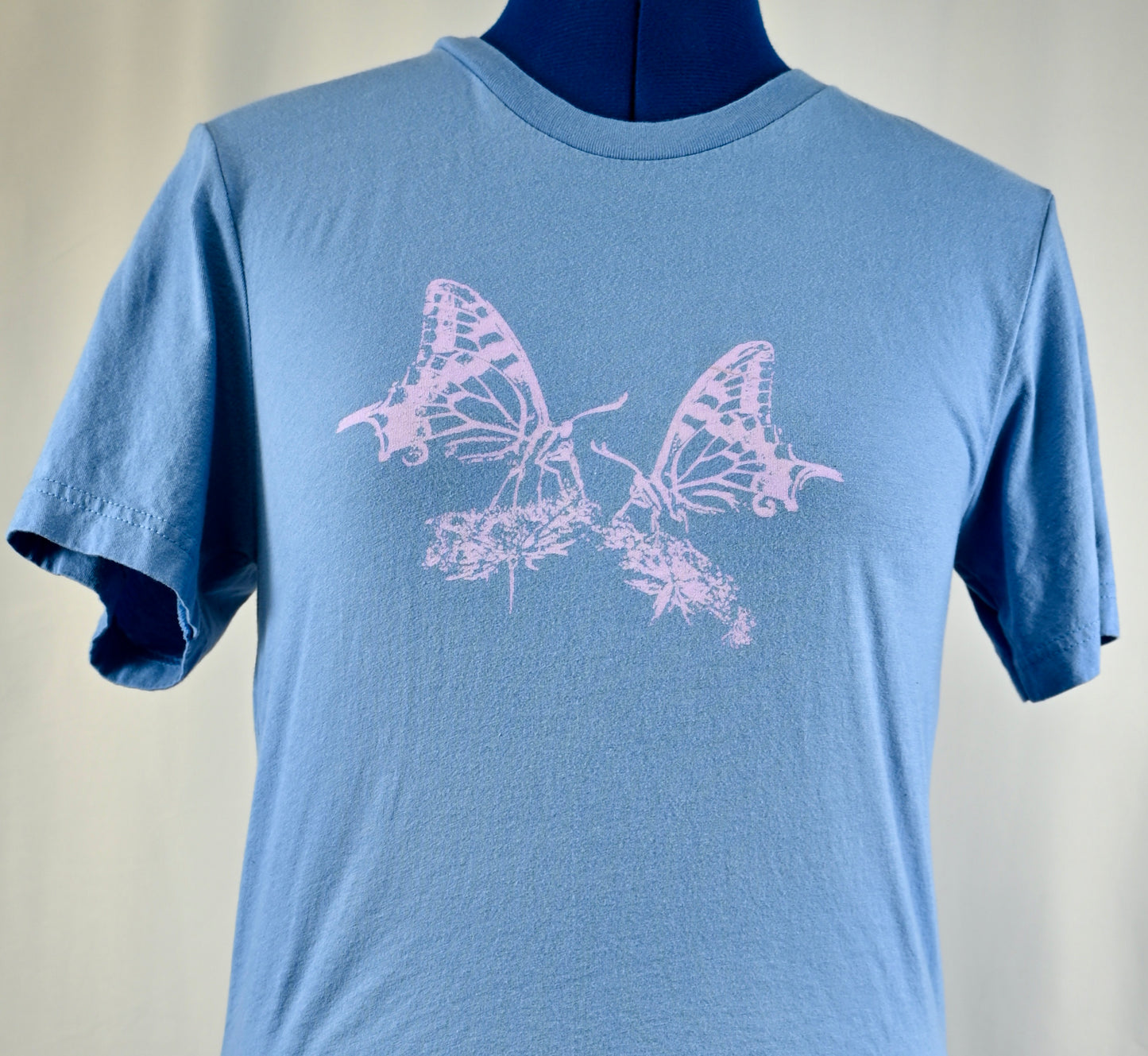 Lavender Butterfriends on Blue